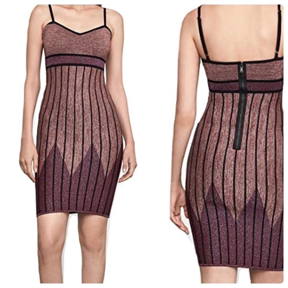Bcbg Body Bandage Muticolored Midi Dress